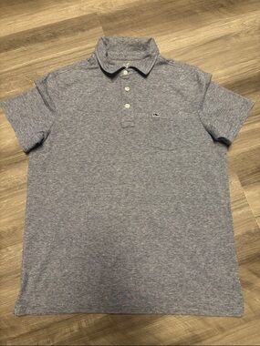 Boys Vineyard Vines Heathered Blue Polo
Great condition